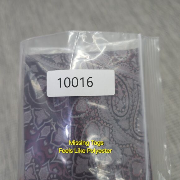 Suitmates Wembley Neck Tie Mens Red Silver Paisley Career Prom Formal Church - Picture 10 of 10